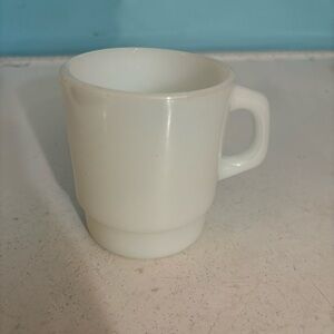 🛍️3/$30 Anchor Hocking‎ fire king milk  glass vintage coffee tea mug